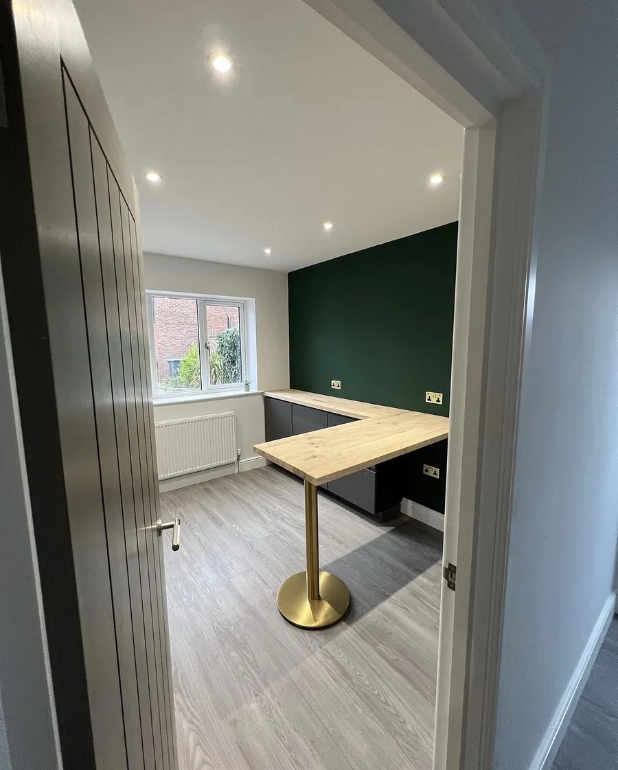 Home-office work surface and carpentry