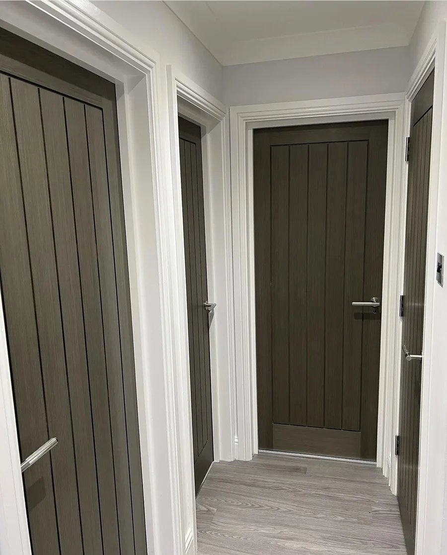 Landing and internal doors in the renovated property