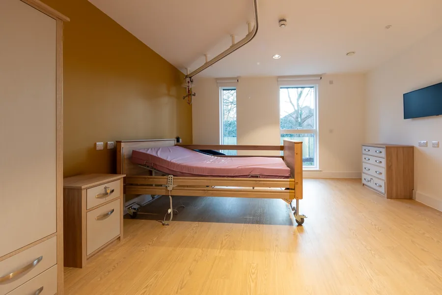 Room with fitted joinery at the respite centre