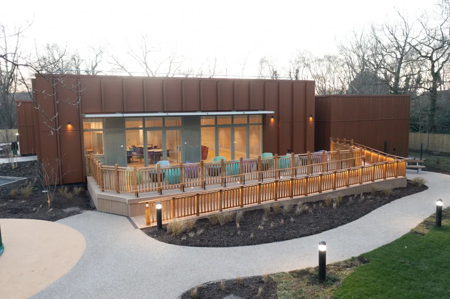 External terrace and decking at the respite centre